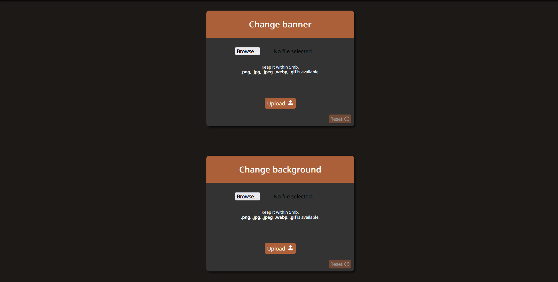 Profile background
